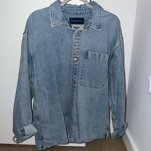 Abercrombie & Fitch Light Blue Denim Shirt Jacket